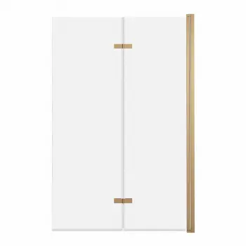Parawan nawannowy 2-panelowy składany JEZIORAK 120cm złoty szczotkowany - AD Naturalnie
